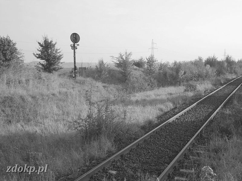 2008-08-26.009a_kcynia-wyj_naklo,218.1km.JPG - Kcynia, tarcza ToO (pozostae fotki   stacji Kcynia   w dziale    infrastruktury  ) 