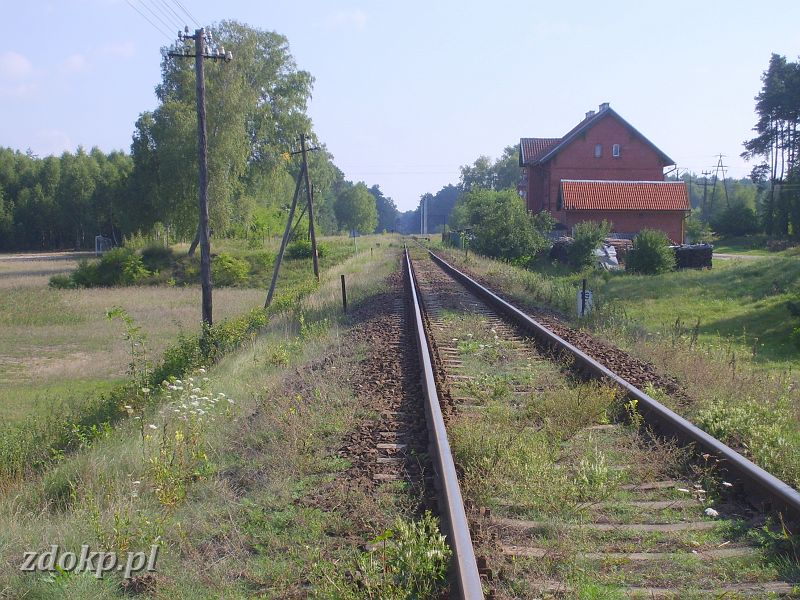 2008-08-26.027_mecikal,19.4km.JPG - Mcika, wjazd na stacj od strony Chojnic (pozostae fotki   stacji Mcika   w dziale    infrastruktury  ) 