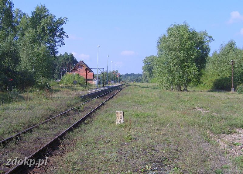 2008-08-26.082_mecikal,19.8km.JPG - Mcika, rwnia stacyjna (pozostae fotki   stacji Mcika   w dziale    infrastruktury  ) 